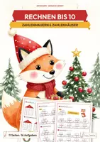 Vorschau - Stationenlernen - Zahlenmauern Klasse 1 Advent | Zahlzerlegung bis 10 | Mathe Übungsheft | Weihnachten | Adventszeit - Deckblatt