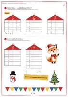 Vorschau - Stationenlernen - Zahlenmauern Klasse 1 Advent | Zahlzerlegung bis 10 | Mathe Übungsheft | Weihnachten | Adventszeit - Seite 1