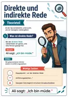 Vorschau - Unterrichtsreihen - Direkte und Indirekte Rede / Fragen - B2 - DaZ DaF - Seite 1