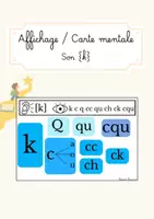 Aperçu - Apprentissages en autonomie - Affichage Français orthographe - le son K - Page de couverture