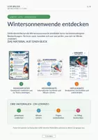Vorschau - Poster - Wintersonnenwende – Wissensposter & Karten | Sachunterricht - Seite 1