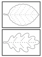 Vorschau - Mal- und Bastelvorlagen - Herbstliche Stickbilder – 7 Prickel- und Stickvorlagen - Seite 2