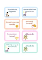 Voorbeeld - Complimenten kaartjes positief klassenklimaat - Voorblad