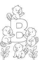 Vorschau - Arbeitsblätter - Ausmalbild Buchstaben/ Lautbilder - Seite 3
