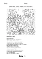 Vorschau - Arbeitsblätter - Lesen und Malen Herbst Leseförderung, Lesetraining Leseverständnis Klasse 2 Klasse 3 Klasse 4, DaZ DaF Sachunterricht - Seite 2