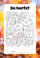 Voorbeeld - W.O. Thema Pakket: Herfst - niveau eerste leerjaar (groep 3) - Voorblad