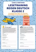 Vorschau - Stundenentwürfe - Leseverständnis Reisen – Klasse 2 | 10 Lesetexte mit Fragen & Lösungen - Deckblatt