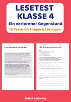 Vorschau - Stundenentwürfe - Lesetest Klasse 4 | 10 Lesetexte - Deckblatt