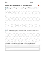 Vorschau - Arbeitsblätter - Arbeitsblatt: Muster mit Wendeplättchen - Seite 2