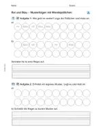 Vorschau - Arbeitsblätter - Arbeitsblatt: Muster mit Wendeplättchen - Seite 3