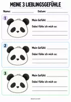 Vorschau - Arbeitsblätter - Mein Gefühlsheft Panda 1. - 4.Klasse - Seite 3