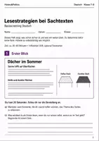 Vorschau - Arbeitsblätter - Deutsch Basisscreenings Klasse 7–8 – 5er Bundle - Seite 1