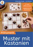 Vorschau - Arbeitsblätter - Muster mit Kastanien legen – Pränumerik im Herbst | 5-fach differenziert - Deckblatt