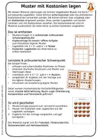 Vorschau - Arbeitsblätter - Muster mit Kastanien legen – Pränumerik im Herbst | 5-fach differenziert - Seite 1