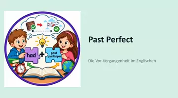 Vorschau - Arbeitsblätter - Past Perfect - Präsentationsfolien und Arbeitsblatt - Deckblatt