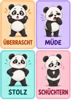 Vorschau - Bildkarten - Gefühlskarten Panda 1. - 4.Klasse - Seite 2