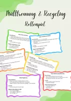 Vorschau - Aufgabenkarten - Mülltrennung & Recycling Rollenspiel (Kl. 4, 5, 6) - Deckblatt