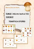 Vista previa - Hojas de trabajo - Sumas y sudokus. Ciclo inicial. Temática otoño - Portada