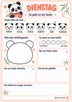 Vorschau - Arbeitsblätter - Mein Gefühlstagebuch Panda 1. - 4.Klasse - Seite 3