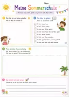 Vorschau - Arbeitsblätter - Sommerschule – Tag 10 | Abschluss & Wiederholung | Deutsch, Mathematik & Reflexion | Klasse 3 - Seite 1