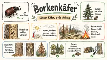 Vorschau - Arbeitsblätter - Lernplakat + Arbeitsblätter "Borkenkäfer" + Lösung & MP3 + Mindmap + Infografik - Seite 3