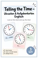 Vorschau - Stationenlernen - Telling the Time – Uhrzeiten & Aufgabenkarten Englisch - Deckblatt