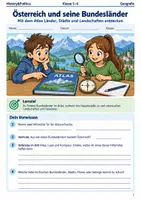 Vorschau - Arbeitsblätter - Österreich Bundesländer Arbeitsheft Klasse 5–6 - Deckblatt