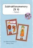 Vorschau - Stationenlernen - Subtraktionsmemory - ZR10 - Herbst - Deckblatt