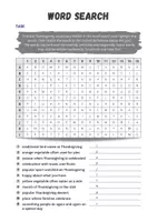 Vorschau - Arbeitsblätter - Thanksgiving - Word Search and Vocabulary Quiz - Seite 2
