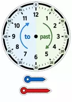 Vorschau - Mal- und Bastelvorlagen - Englisch Uhrzeit lernen – Verstellbare Uhr „Telling the Time“ - Seite 3