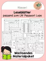 Vorschau - Arbeitsblätter - Leseblätter Passwort Lupe - Deckblatt