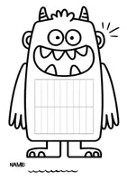 Vorschau - Arbeitsblätter - Papierweben | Monsterchen | Klebeunterlage - Seite 3