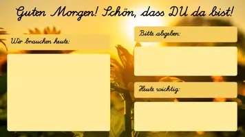 Vorschau - Präsentationen/Tafelbilder - Guten Morgen Folien - Deckblatt