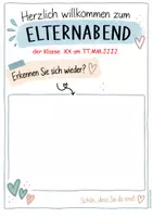 Vorschau - Arbeitsblätter - Elternabend Infoabend Begrüßung - Seite 2