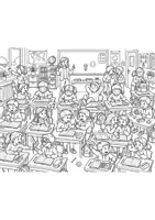 Vorschau - Arbeitsblätter - Wimmelbild Unsere Klassenregeln - Seite 2