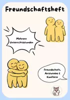 Vorschau - Arbeitsblätter - Freundschaftsheft - Freundschaft, Aristoteles und Konflikte - Deckblatt