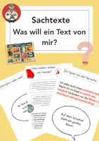 Vorschau - Arbeitsblätter - Sachtexte: Was will ein Text von mir? - Deckblatt