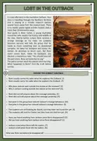 Vorschau - Arbeitsblätter - Escape Room Mixed Tenses: Lost in the Outback - Seite 1