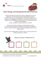 Vorschau - Quiz - Escape-Abenteuer zum Buch 'Carli, Mango und die Weihnachtspost' - Seite 1