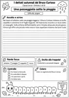 anteprima - Programmi scolastici / Materiali per docenti - I dettati autunnali del Bruco Curioso – 10 dettati - Pagina 1