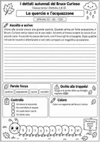 anteprima - Programmi scolastici / Materiali per docenti - I dettati autunnali del Bruco Curioso – 10 dettati - Pagina 2