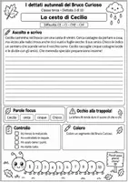 anteprima - Programmi scolastici / Materiali per docenti - I dettati autunnali del Bruco Curioso – 10 dettati - Pagina 3