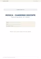 Vista previa - Unidades / Secuencias / Situaciones de Aprendizaje - ORGANIZADOR DOCENTE MÚSICA | Programación, Repertorio y Evaluación - Portada