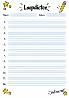 Voorbeeld - loopdictee - Pagina 1