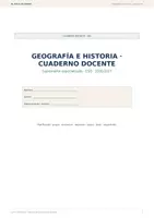 Vista previa - Unidades / Secuencias / Situaciones de Aprendizaje - ORGANIZADOR DOCENTE GEOGRAFÍA E HISTORIA | Planificación, Fuentes y Cartografía - Portada