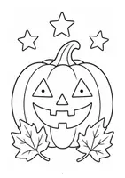 Vorschau - Mal- und Bastelvorlagen - 50 Ausmalbilder zum Thema Halloween und Herbst - Deckblatt