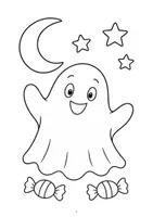 Vorschau - Mal- und Bastelvorlagen - 50 Ausmalbilder zum Thema Halloween und Herbst - Seite 1