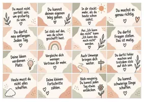Vorschau - Mal- und Bastelvorlagen - Spiegelbotschaften – Positive Gedanken für jeden Tag - Seite 1