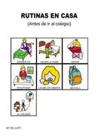 Vista previa - Unidades / Secuencias / Situaciones de Aprendizaje - Rutinas en casa: apoyo visual para fomentar la autonomía. - página 1