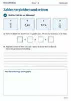 Vorschau - Arbeitsblätter - Brüche Dezimalzahlen Prozente Basisscreening Klasse 7–8 - Seite 3